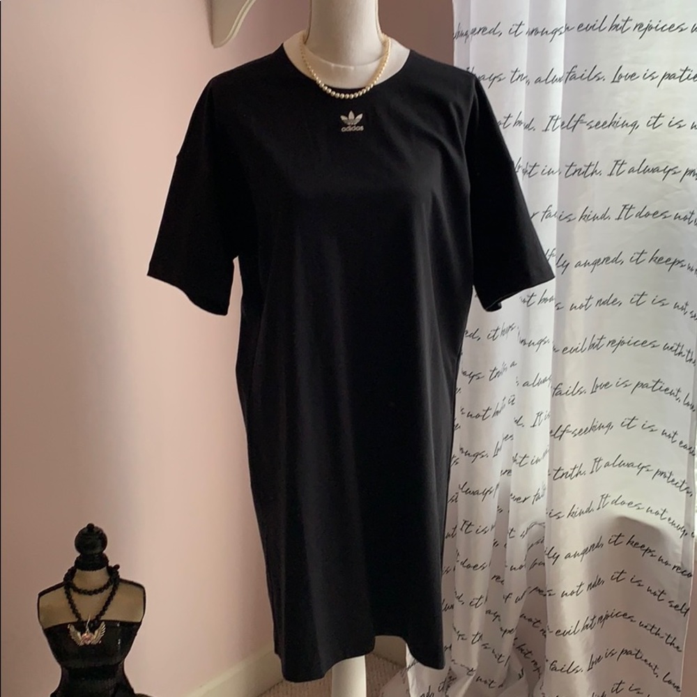 NWT Adidas Trefoil Logo Cotton Dress Size Large 🔥